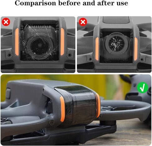 قطعتان من غطاء العدسات الواقية لكاميرا DJI AVATA 2 - غطاء عدسة بدون طيار مقاوم للخدش والغبار متوافق مع DJI AVATA 2 in Kuwait
