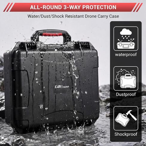Waterproof Hard Case for DJI Avata 2 Fly Smart Combo/Fly More Combo, Fits DJI Goggles N3/Goggles 3, RC Motion 3, FPV Remote Controller 3, Up to 7 Batteries | Shockproof, Dustproof in Kuwait