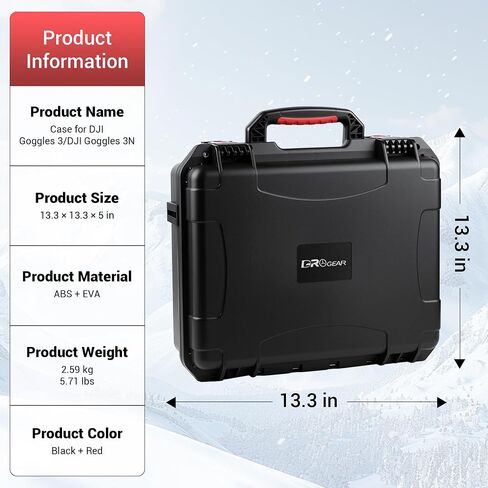 Waterproof Hard Case for DJI Avata 2 Fly Smart Combo/Fly More Combo, Fits DJI Goggles N3/Goggles 3, RC Motion 3, FPV Remote Controller 3, Up to 7 Batteries | Shockproof, Dustproof in Kuwait