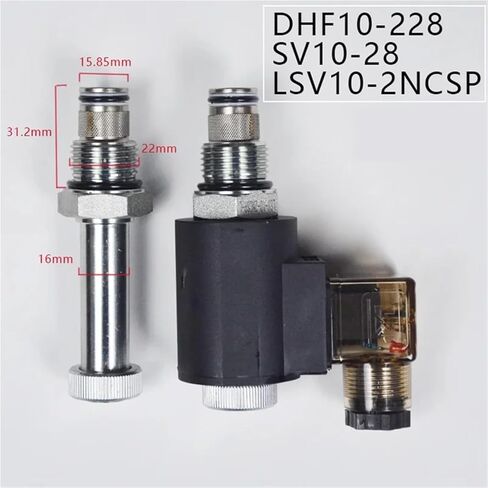المكونات في اتجاهين صمام الكهرومغناطيسي الهيدروليكي مغلق عادة DHF10-228 SV10-28 2NCSP (DHF10-228) in Kuwait