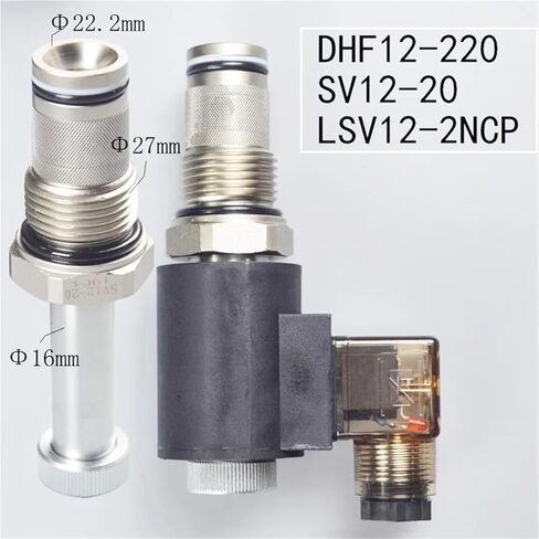 Plug-in two position way normally closed Hydraulic electromagnetic valve DHF12-220 SV12-20 LSV12-2NCP(Onecolor) in Kuwait
