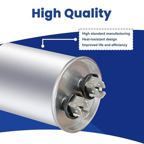 35 uF ±6% 370V/440V CBB65 CBB65A Round Run Start AC Capacitor 35 MFD, Suitable for Fan Motor Start, Heat Pump, Pool Pump and Condenser Straight Cool System in Kuwait