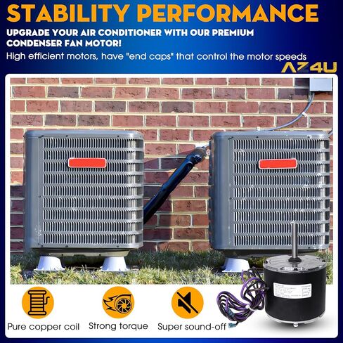 تحل مروحة المكثف 1/4 Hp 0131M00061SP محل محرك مروحة المكثف Goodman 208-230V1Ph 830Rpm 1-Speed ​​Motor، Zongshan Broad-Ocean YDK-180S84062-01. أمانة جانيترول رقم P/N: 0131M00014PS 0131M0014 in Saudi Arabia