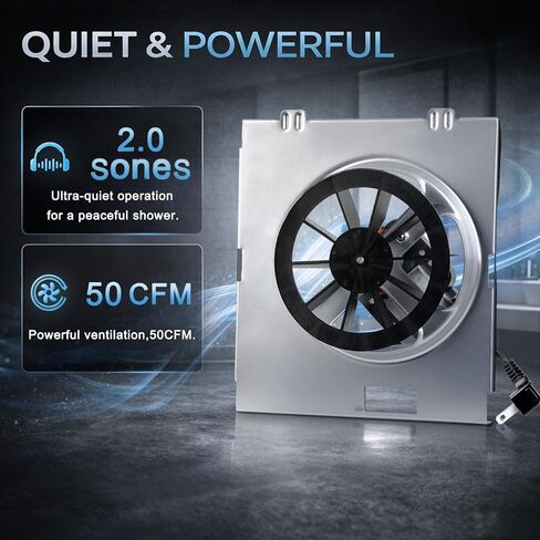 C350BN Upgrade Pure Copper Motor B Unit 50CFM Fan, Compatible with Nutone 696N(695) B Unit, C-350C2/VC-307C2ND B, VC305C2N, VC305AN, 696NC Bathroom Fan, 2.0 Sones, 8x7-1/8 Inch Housing Only in Kuwait