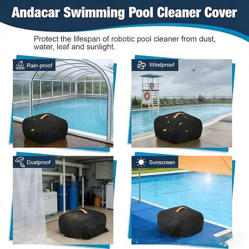 Pool Robot Cleaner Cover for Hayward Navigator 2012, Heavy Duty Pool Vacuum Cover with Drawstring Closure, Tear & Fade Resistant Outdoor Protection in Kuwait