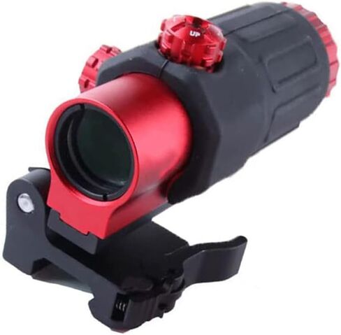نطاق المكبر التكتيكي G33/G43/G45 3X 5X مناسب 558 553 552 551 رؤية منعكسة بصرية بنقطة حمراء ثلاثية الأبعاد، حامل قلاب جانبي سريع الفك مع فاصل، عدسة عالية الدقة متعددة الطبقات، تناسب سكة Picatinny مقاس 20 مم in Kuwait
