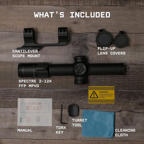 Monstrum Spectre HD 2-12x أول مستوى بؤري FFP MPVO نطاق in Kuwait