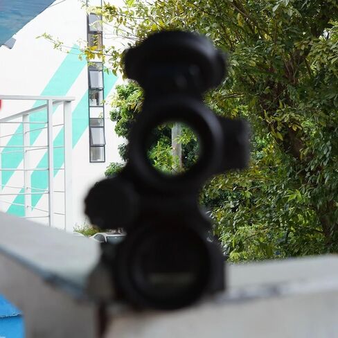 نطاق رؤية النقطة الحمراء AiM 5B 2MOA، مشهد منعكس تكتيكي، مقاوم للضباب ومقاوم للماء والصدمات، غطاء عدسة قابل للطي، مع حامل حامل QD مقاس 1.50 بوصة/1.93 بوصة/2.26 بوصة لسكك Picatinny in Kuwait