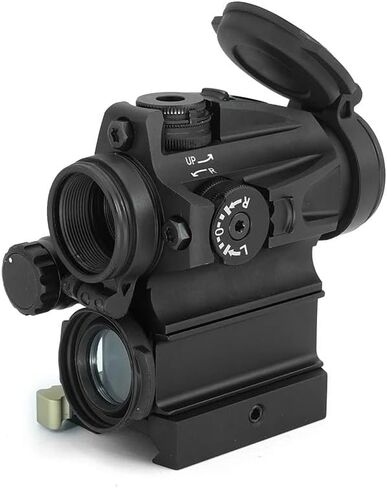 نطاق رؤية النقطة الحمراء AiM 5B 2MOA، مشهد منعكس تكتيكي، مقاوم للضباب ومقاوم للماء والصدمات، غطاء عدسة قابل للطي، مع حامل حامل QD مقاس 1.50 بوصة/1.93 بوصة/2.26 بوصة لسكك Picatinny in Kuwait