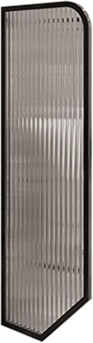 Toilet Partition, Urinal Bear The Impact Translucent Glass Panels, Regional Division Partition Protection Screen for Public Space Bathroom Hotel (Color : Black, Size : 15.7x47in-6pcs) (Black in Kuwait