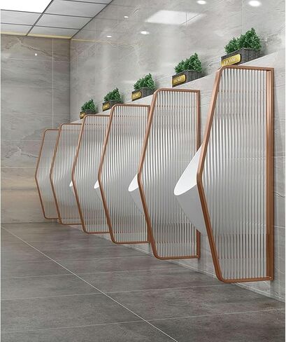 Urinary Partition, Privacy Screen for Adult Urinal, Privacy Screen Divisor, PARTMENT of Played ON THE WALL, PARTITION of Toilet for Public Space/Bathroom/Hotel 110 CM ( in Kuwait