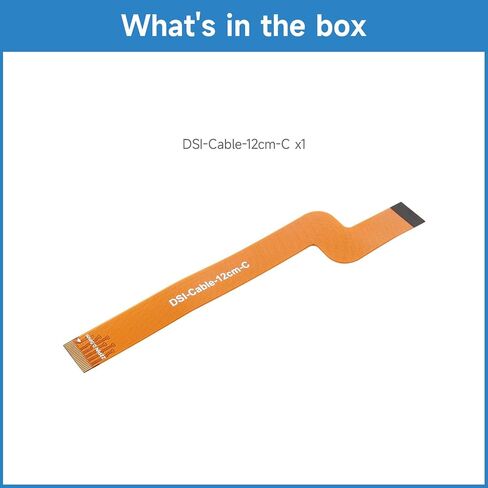 KLAYERS Type-C DSI 12cm FPC Flexible Cable | FPC-Cable with Bends Dual-Plug 22pin | One-Piece | Compatible with Raspberry pi 5 to DSI Display in Saudi Arabia