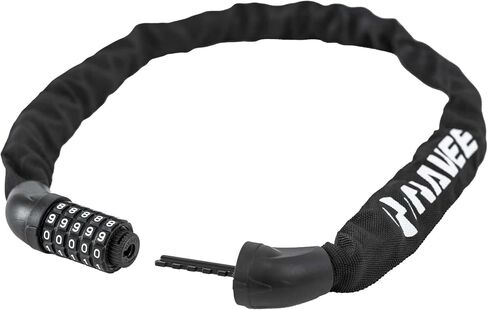 NAVEE Password Chain Lock for Bike, Scooter, Motorcycle, Door & Gate, 5 Digit Combination High Security Anti Theft, Black in Kuwait
