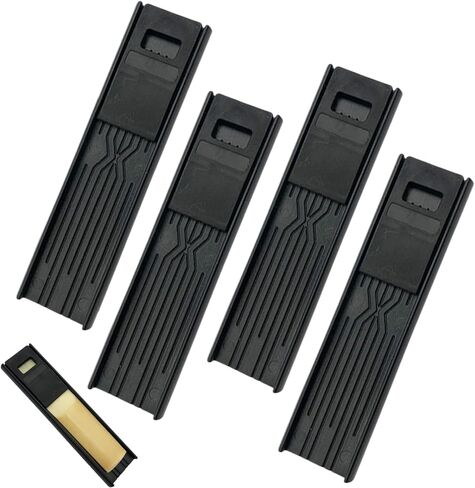 4 PCS Clarinet Reed Case Dual Side Plastic Saxophone Reed Holder Storage Box for Practice Performance Concert Travel Musicians in Kuwait