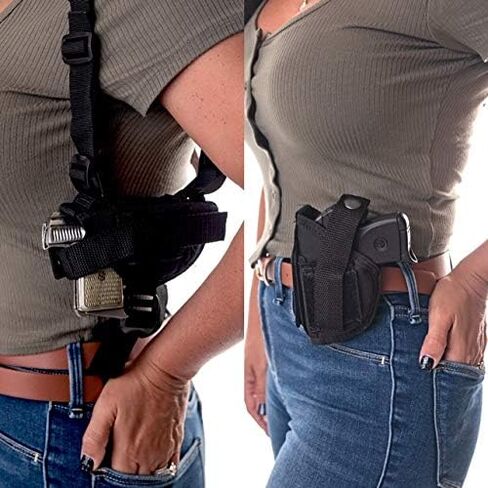 حافظة مسدس للكتف/الورك/مخفية متوافقة مع MOSSBERG MC2c 3.9 بوصة BRL، بناء مريح وآمن، ملحقات حمل مخفية، كتف، ورك، مخفي in Kuwait
