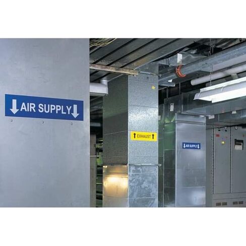 Brady 113129 GlobalMark 100 طول × 1.125 عرض، B-595 فينيل، شريط أزرق داخلي/خارجي in Kuwait