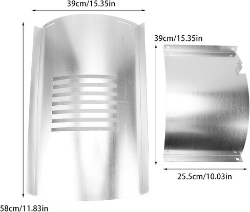 Rengue 2PCS Broiler Kit, Accessory Slide Cover Bottom Kit, Heavy Duty for Outdoor Cooking 2PCS Broiler, Stainless Steel BBQ Grill Nan Gardening in Kuwait