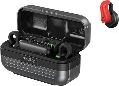 مجموعة غطاء ميكروفون S70 ​​للميكروفون اللاسلكي SMALLRIG (2 TX + 2 RX + حقيبة شحن + 9 أغطية ميكروفون)، ميكروفون صغير من نوع Lavalier لتسجيل الفيديو/المقابلات/البث، يتضمن 9 أغطية سيليكون ملونة in Kuwait