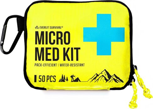 EVERLIT Ultralight Mini First Aid Kit, EDC Medical Kit, Water-Resistant EDC Mini Kit for Hiking, Backpacking, Camping, Cycling (Orange) in Kuwait
