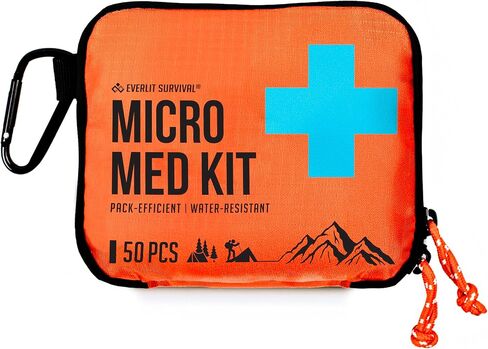 EVERLIT Ultralight Mini First Aid Kit, EDC Medical Kit, Water-Resistant EDC Mini Kit for Hiking, Backpacking, Camping, Cycling (Orange) in Kuwait