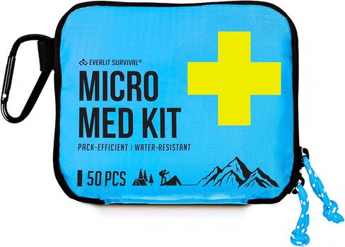EVERLIT Ultralight Mini First Aid Kit, EDC Medical Kit, Water-Resistant EDC Mini Kit for Hiking, Backpacking, Camping, Cycling (Orange) in Kuwait