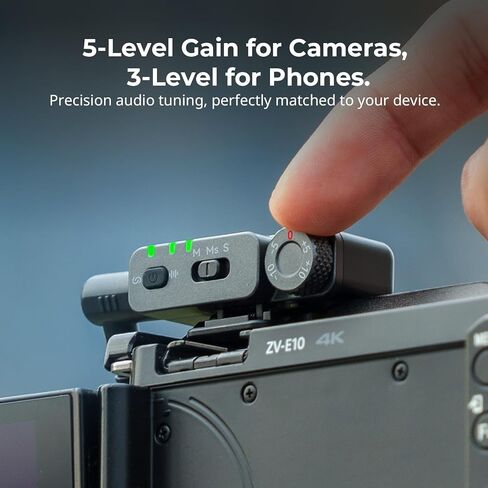 مجموعة غطاء ميكروفون S70 ​​للميكروفون اللاسلكي SMALLRIG (2 TX + 2 RX + حقيبة شحن + 9 أغطية ميكروفون)، ميكروفون صغير من نوع Lavalier لتسجيل الفيديو/المقابلات/البث، يتضمن 9 أغطية سيليكون ملونة in Kuwait