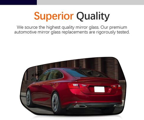 Right Passenger Side Mirror Glass Fit for Chevy Malibu 2016 2017 2018 2019 2020 2021 2022, Heated, door mirror glass, with Blind Spot, Power Adjust, Rear View Mirror Glass, 23372274 in Saudi Arabia