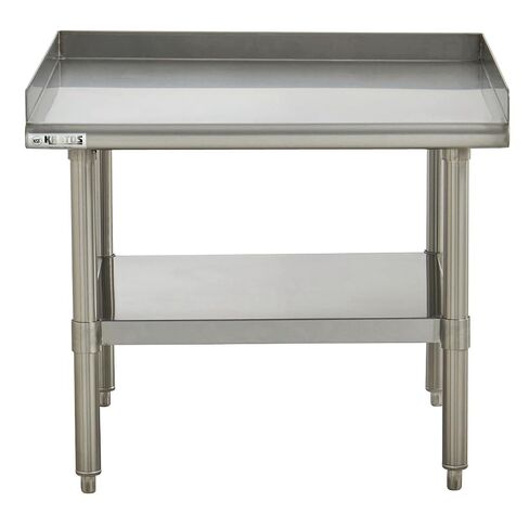 Kratos Commercial All-Stainless Steel Kitchen Premium Equipment Stand 30" Dx30 W with Undershelf, NSF Worktable - 16ga/304ss (32L-163) in Kuwait