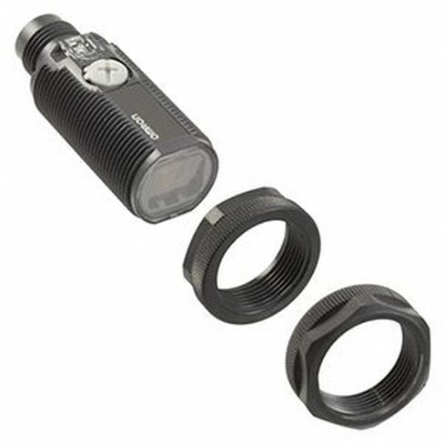 OMRON E3FA-DP25-F2 خرج 100 مللي أمبير، 10-30 فولت تيار مستمر، نطاق استشعار 300 مم، موصل M12، M18 محوري، مستشعر كهروضوئي، جسم بلاستيكي عاكس منتشر، مجمع PNP مفتوح in Kuwait