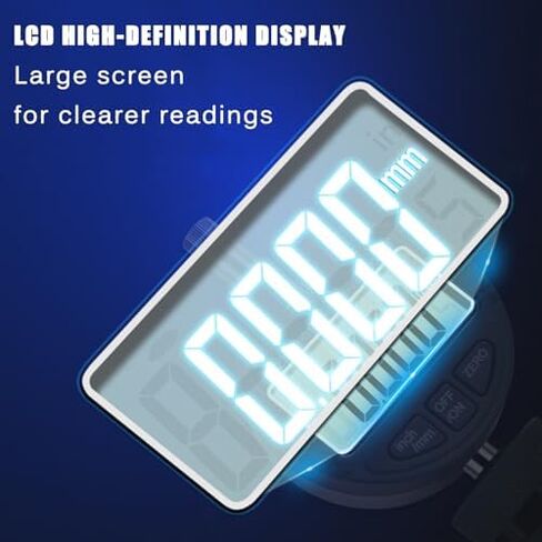 Digital Dial Indicator,Digital Probe Indicator Dial Test Gauge,Digital Dial Gauge, w/LCD Display, Range 0-25.4 Mm,Resolution 0.001mm,Industrial Application in Kuwait