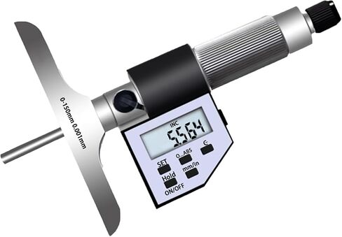 Electronic Depth Gauge Caliper Depth Rule, Micrometer Caliper Digital, Range Optional, for Manufacturing,Mechanical Engineering (0) in Kuwait