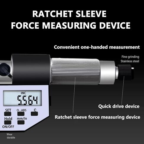 Electronic Depth Gauge Caliper Depth Rule, Micrometer Caliper Digital, Range Optional, for Manufacturing,Mechanical Engineering (0) in Kuwait
