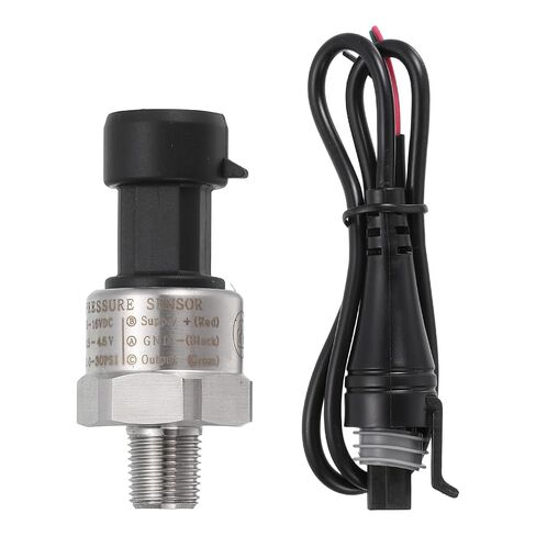 MECCANIXITY Pressure Transducer Sender Sensor with Connector, 1/8" NPT 1600 PSI Stainless Steel Pressure Transmitter for Oil Fuel Water Air in Kuwait