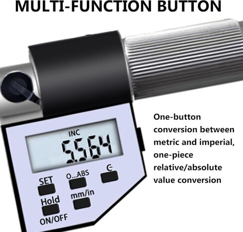 Electronic Depth Gauge Caliper Depth Rule, Micrometer Caliper Digital, Range Optional, for Manufacturing,Mechanical Engineering (0) in Kuwait