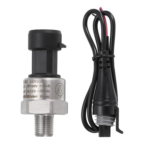 MECCANIXITY Pressure Transducer Sender Sensor with Connector, 1/8" NPT 1600 PSI Stainless Steel Pressure Transmitter for Oil Fuel Water Air in Kuwait