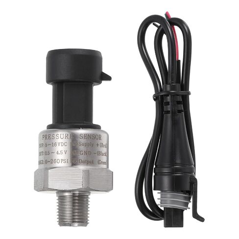 MECCANIXITY Pressure Transducer Sender Sensor with Connector, 1/8" NPT 1600 PSI Stainless Steel Pressure Transmitter for Oil Fuel Water Air in Kuwait