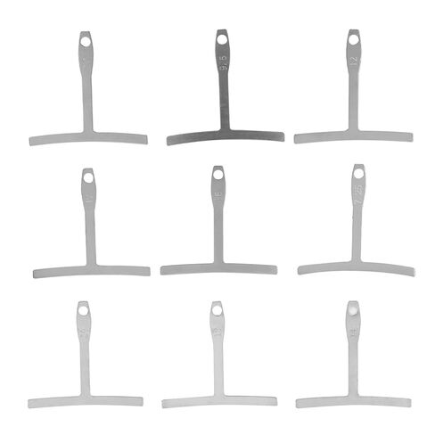 Guitar Action Gauge, 9Pcs Guitar String Height Gauge, Universal Guitar Radius Gauge Set for Measuring Electric Bass Guitars Bridge Fingerboard Saddle, 7.25-20in in Kuwait