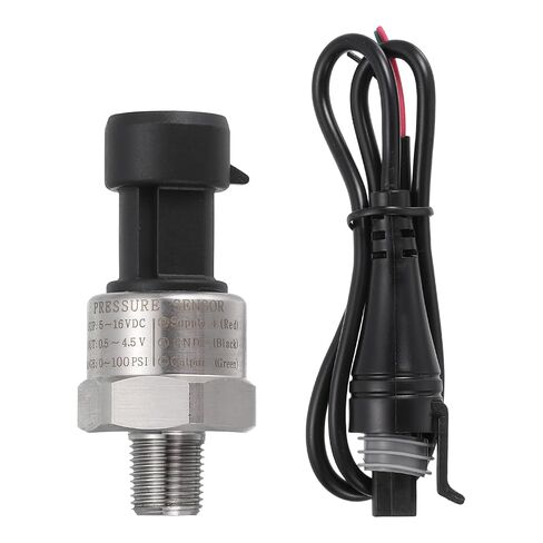 MECCANIXITY Pressure Transducer Sender Sensor with Connector, 1/8" NPT 1600 PSI Stainless Steel Pressure Transmitter for Oil Fuel Water Air in Kuwait