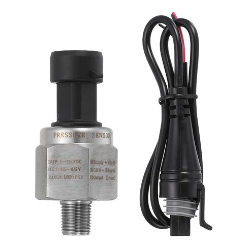 MECCANIXITY Pressure Transducer Sender Sensor with Connector, 1/8" NPT 1600 PSI Stainless Steel Pressure Transmitter for Oil Fuel Water Air in Kuwait