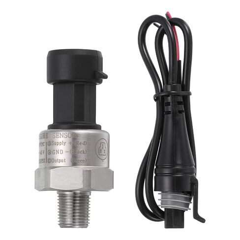 MECCANIXITY Pressure Transducer Sender Sensor with Connector, 1/8" NPT 1600 PSI Stainless Steel Pressure Transmitter for Oil Fuel Water Air in Kuwait