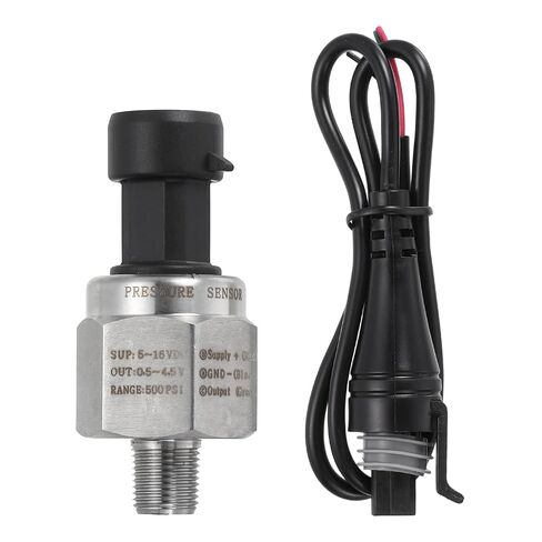 MECCANIXITY Pressure Transducer Sender Sensor with Connector, 1/8" NPT 1600 PSI Stainless Steel Pressure Transmitter for Oil Fuel Water Air in Kuwait