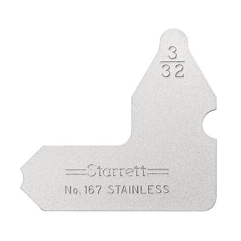 Starrett 167-3/32 Stainless Steel Radius Gauge - Inch, 3/32" Radius in Kuwait