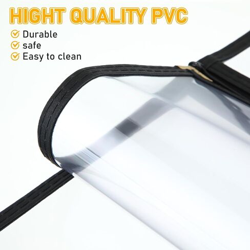 Cinnvoice 12 قطعة من أغطية قائمة المطاعم مقاس 8.5 × 11 بوصة نمط كتاب 3 صفحات 6 عرض PVC شفاف حامل قائمة المطاعم لفندق مقهى بار، أسود in Kuwait