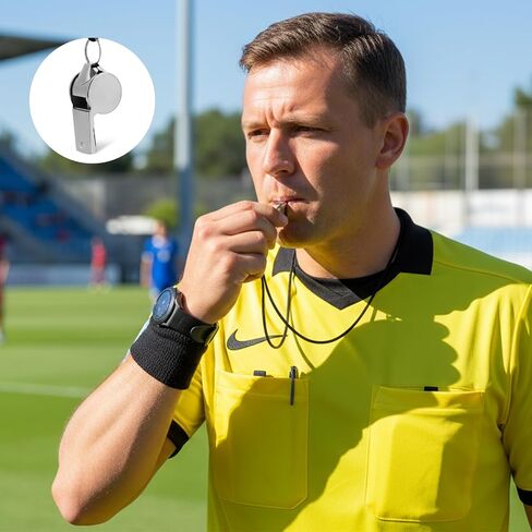 120 Pcs Stainless Steel Bulk Whistles with Lanyards, Whistle Bulk Metal Whistles for Teachers Coach Whistles Adults Emergency Loud Sound Whistle for School, Coaches, Police, Training, Football Referee in Kuwait