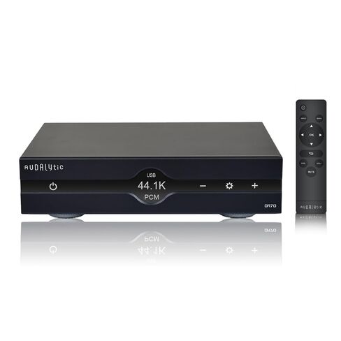Gustard Audalytic DR70 R2R DAC، أصلي 1 بت DSD512 PCM768 كيلو هرتز، مدخل USB-C/بصري/محوري x2، محول رقمي تناظري منفصل تمامًا، وحدة فك ترميز الصوت المنزلي المتوازن بدون جهاز بث، أسود in Kuwait