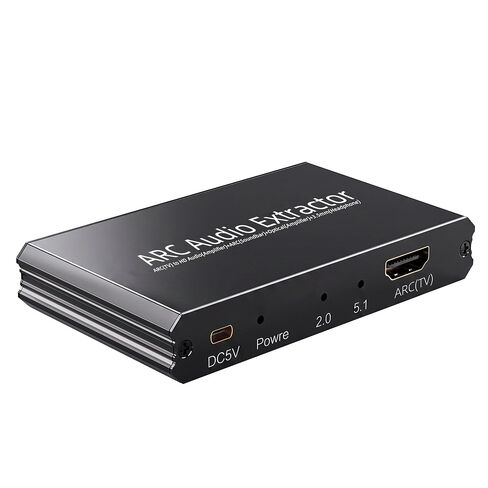 مستخرج الصوت HDMI ARC، ARC إلى RCA البصري أو محول 3.5 مم | يدعم التحكم في مستوى الصوت CEC، متوافق مع PCM2.0/Dolby5.1 /DTS 5.1 للتلفزيون إلى مكبر الصوت ومكبر الصوت (الصوت فقط) in Kuwait