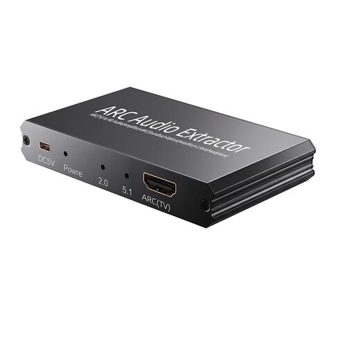 مستخرج الصوت HDMI ARC، ARC إلى RCA البصري أو محول 3.5 مم | يدعم التحكم في مستوى الصوت CEC، متوافق مع PCM2.0/Dolby5.1 /DTS 5.1 للتلفزيون إلى مكبر الصوت ومكبر الصوت (الصوت فقط) in Kuwait