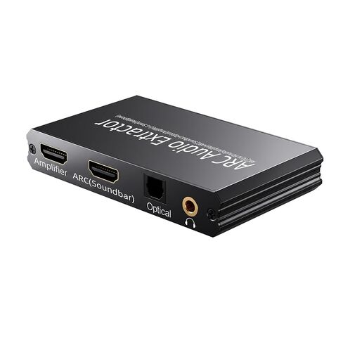 مستخرج الصوت HDMI ARC، ARC إلى RCA البصري أو محول 3.5 مم | يدعم التحكم في مستوى الصوت CEC، متوافق مع PCM2.0/Dolby5.1 /DTS 5.1 للتلفزيون إلى مكبر الصوت ومكبر الصوت (الصوت فقط) in Kuwait