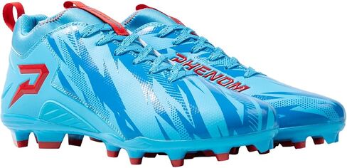 Phenom Elite Quantum Speed Football Cleats Kool-Aid Mixed Berry | Lightweight, High Traction, Speed Cleats | Columbia Blue Red | Youth & Adult in Kuwait
