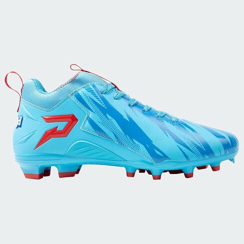 Phenom Elite Quantum Speed Football Cleats Kool-Aid Mixed Berry | Lightweight, High Traction, Speed Cleats | Columbia Blue Red | Youth & Adult in Kuwait